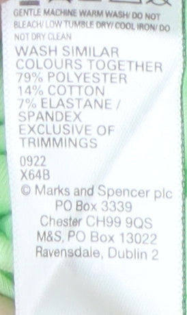 Marks & Spencer Women's Green Long Sleeve Pullover Top