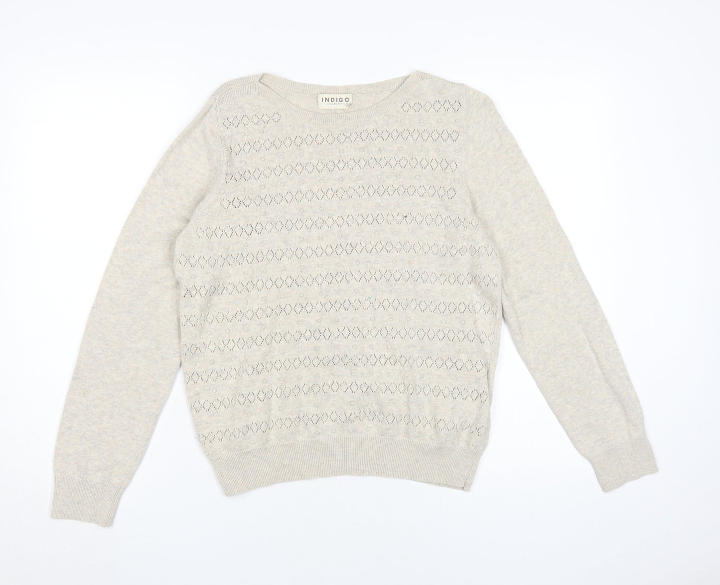 Womens UK Size 12 Marks and Spencer Beige Pullover Jumper