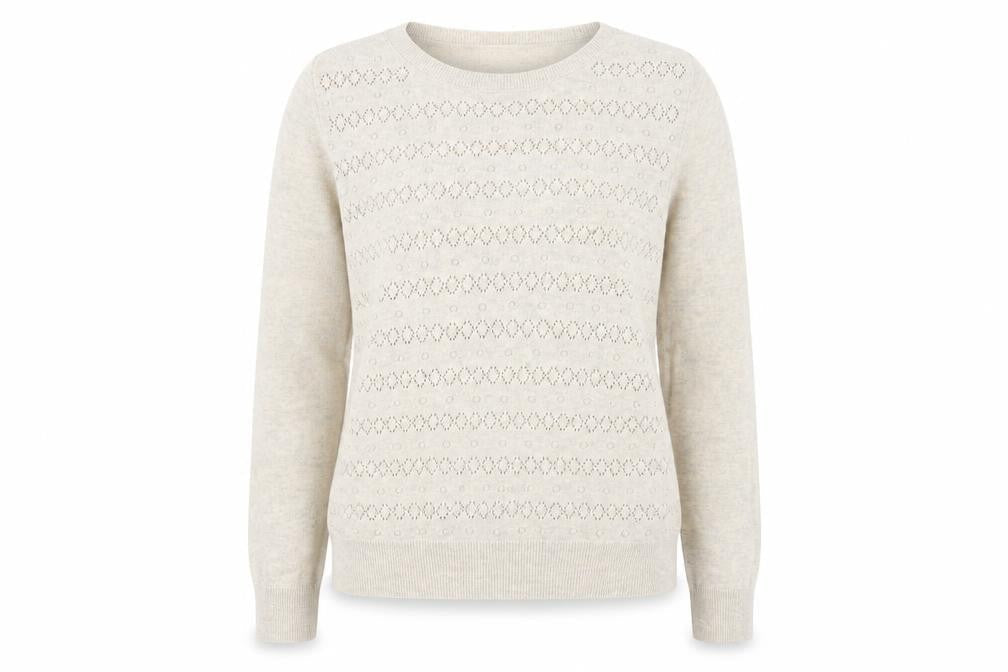Womens UK Size 12 Marks and Spencer Beige Pullover Jumper