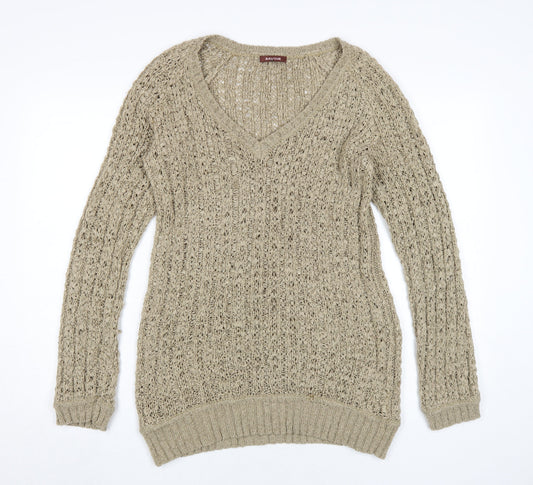 Womens UK Size 12 Savoir Beige Pullover Jumper