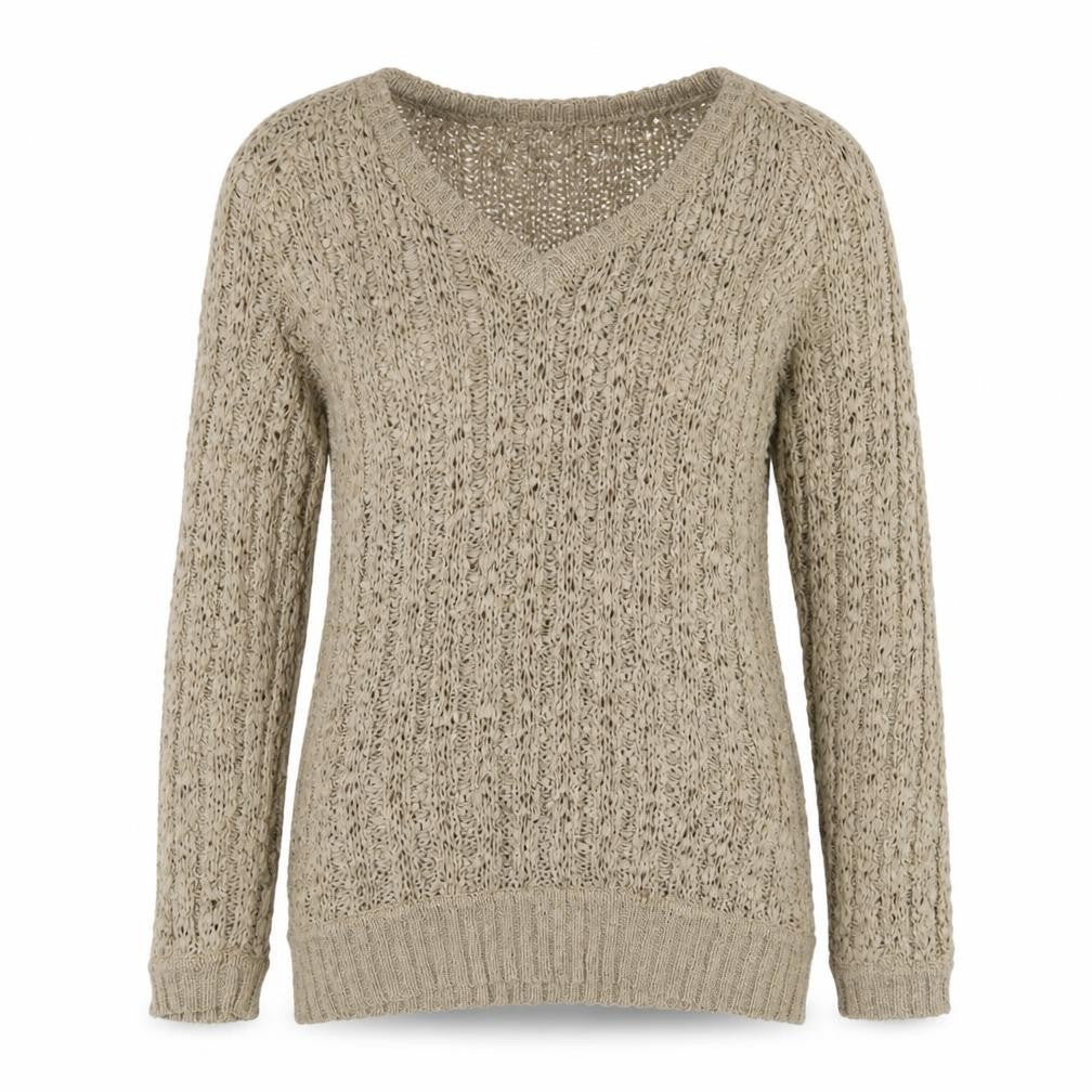 Womens UK Size 12 Savoir Beige Pullover Jumper