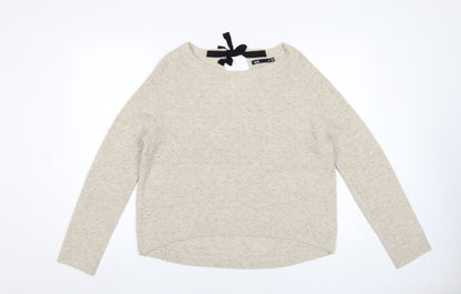 Dotti Women's Beige Pullover Jumper, Size M