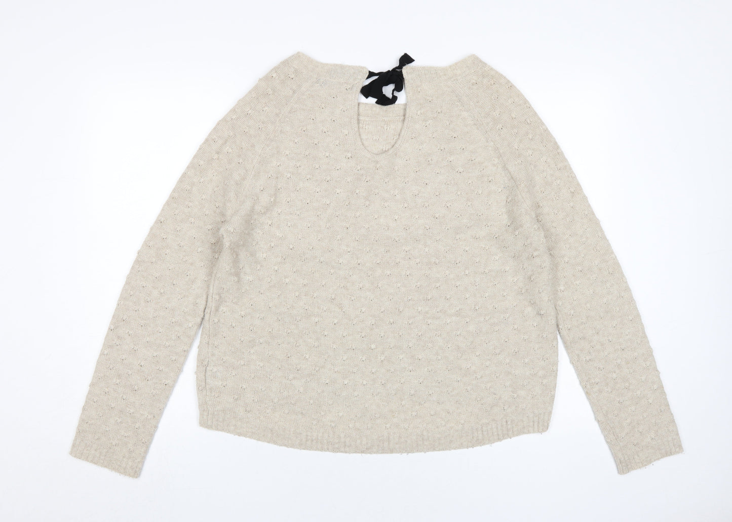 Dotti Women's Beige Pullover Jumper, Size M
