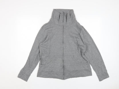 Marks & Spencer Women's Grey Full Zip Sweatshirt Size 16