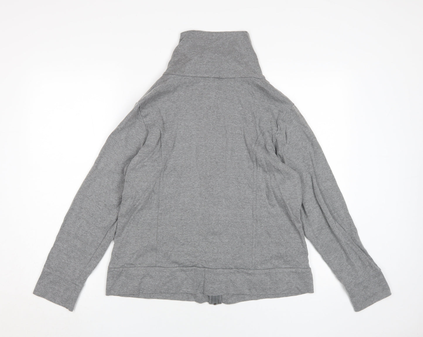 Marks & Spencer Women's Grey Full Zip Sweatshirt Size 16