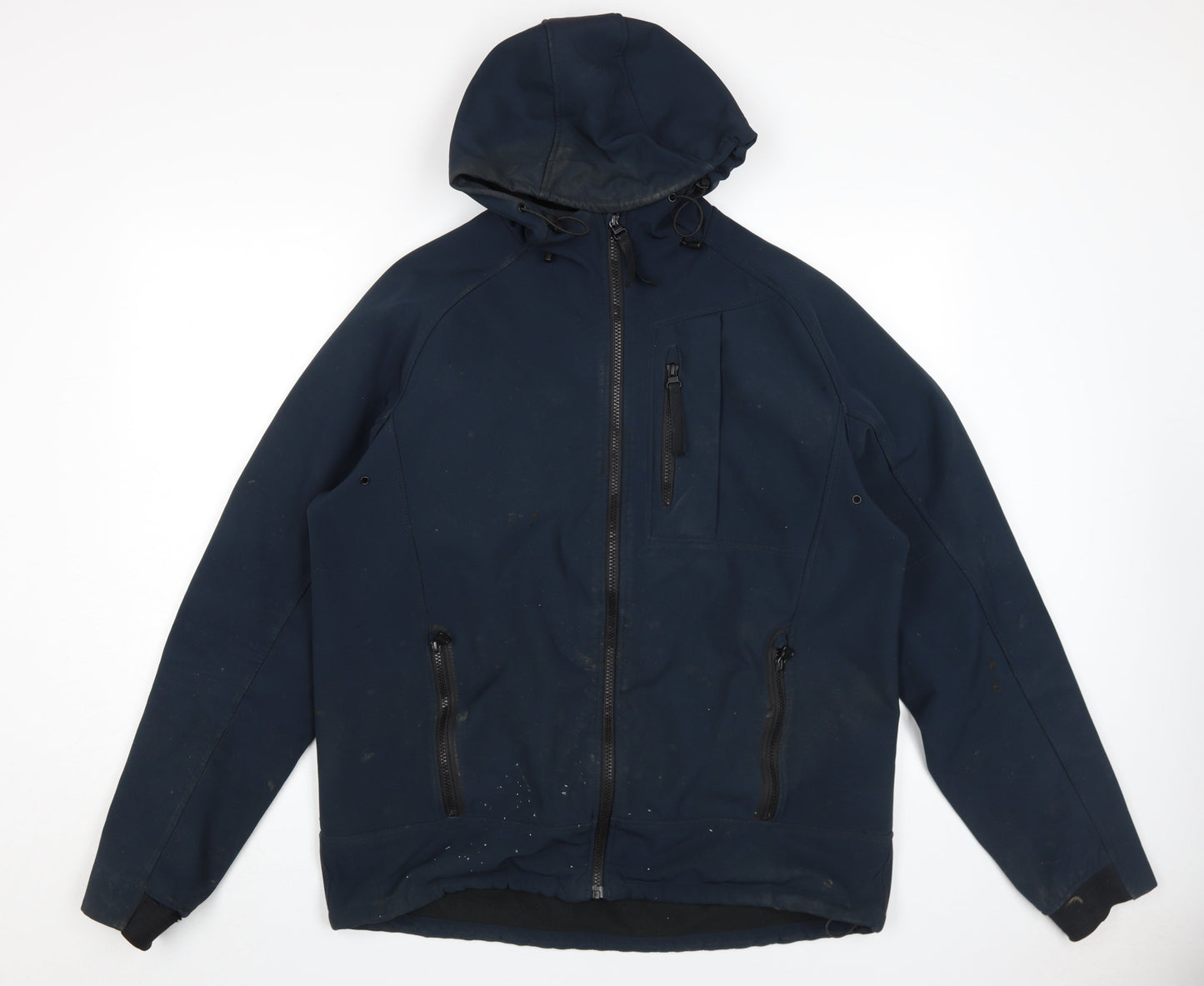 Mens UK Size M H&M Blue Windbreaker Coat
