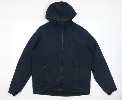 Mens UK Size M H&M Blue Windbreaker Coat