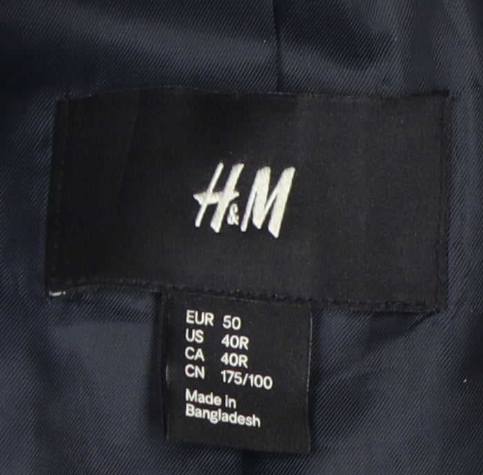 Mens UK Size 40 H&M Regular Black Suit Jacket