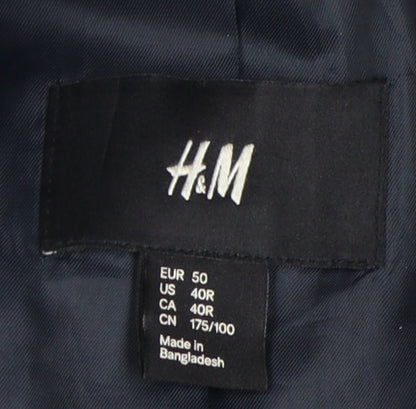 Mens UK Size 40 H&M Regular Black Suit Jacket