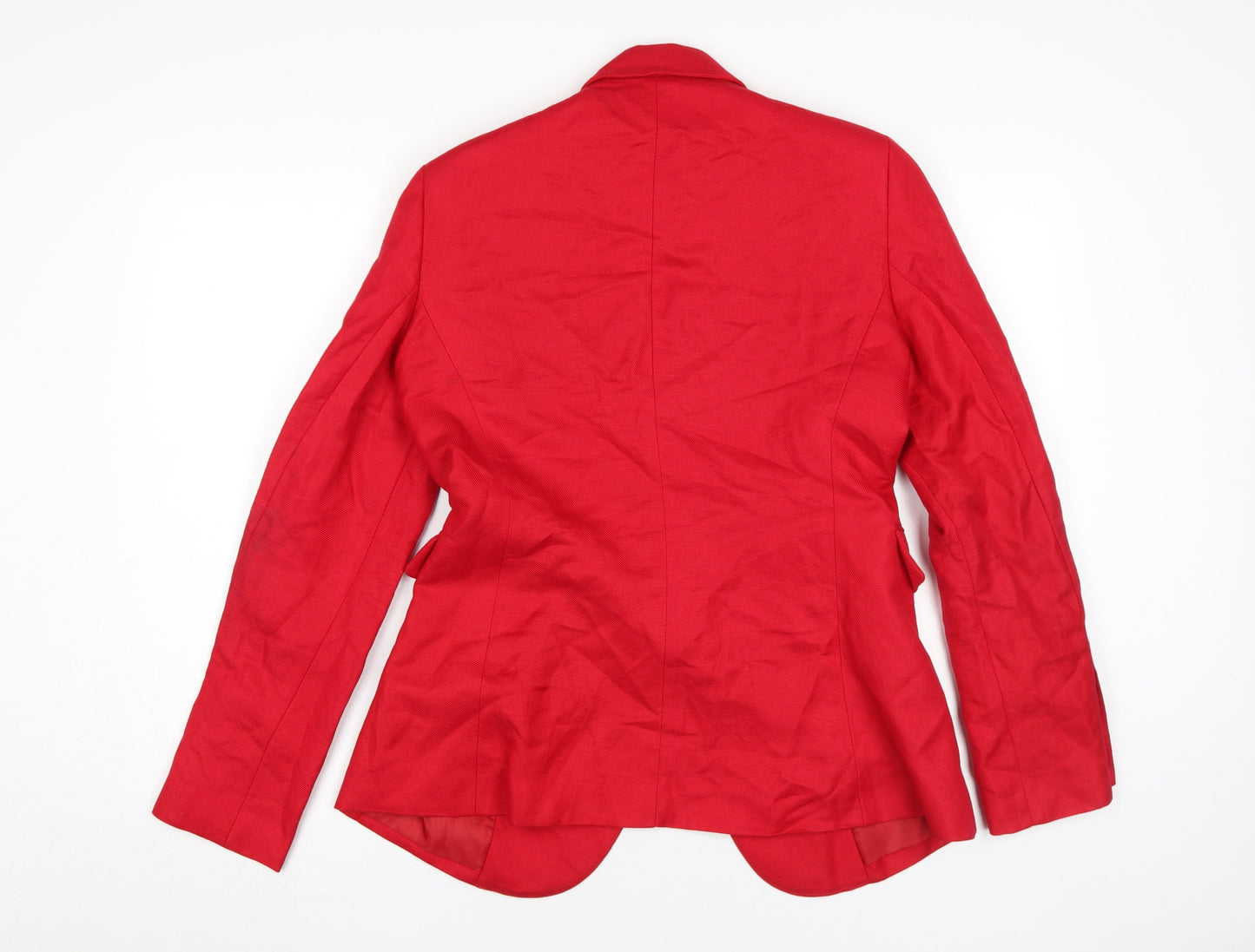 Mango Women's Red Suit Jacket Size 12 Regular