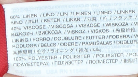 Mango Women's Red Suit Jacket Size 12 Regular