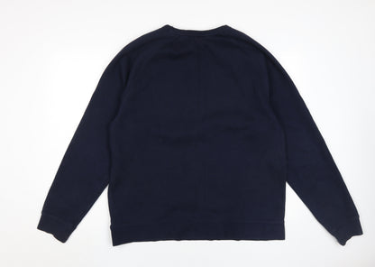 Mens UK Size L H&M Blue Pullover Sweatshirt