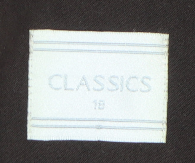 Classics Women's Brown Overcoat Size 18 for Autumn