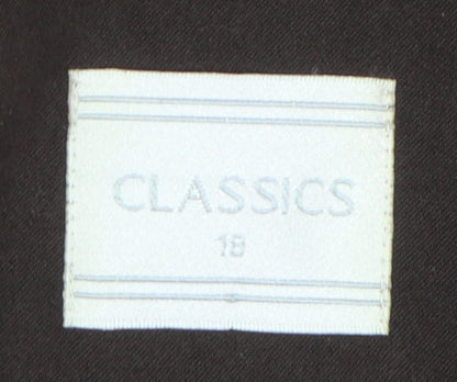 Classics Women's Brown Overcoat Size 18 for Autumn