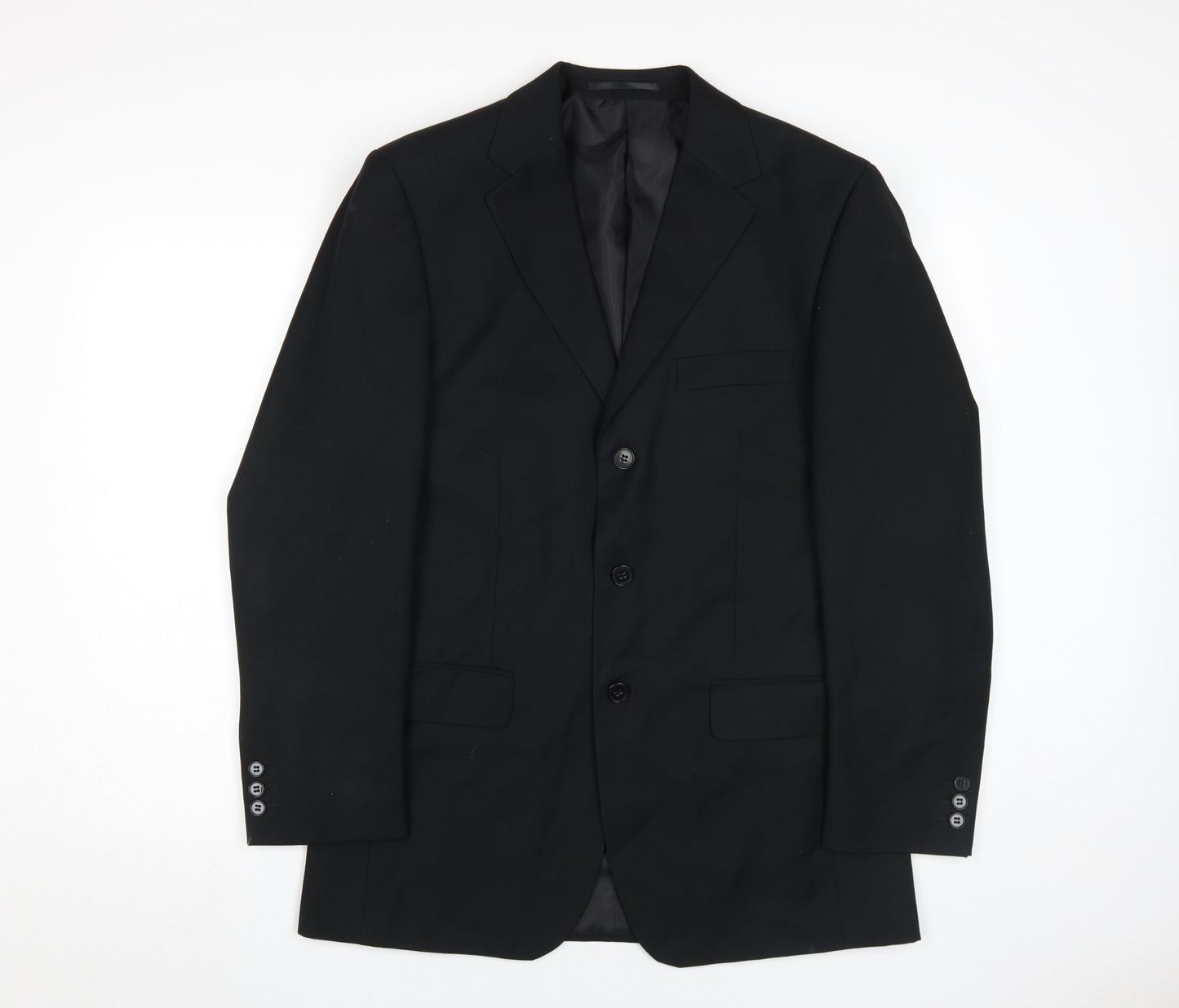 Mens UK Size 38 Scott & Taylor Regular Black Suit Jacket