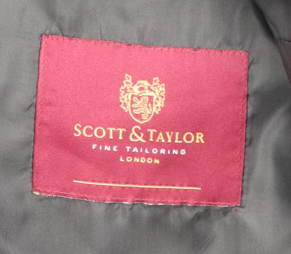 Mens UK Size 38 Scott & Taylor Regular Black Suit Jacket