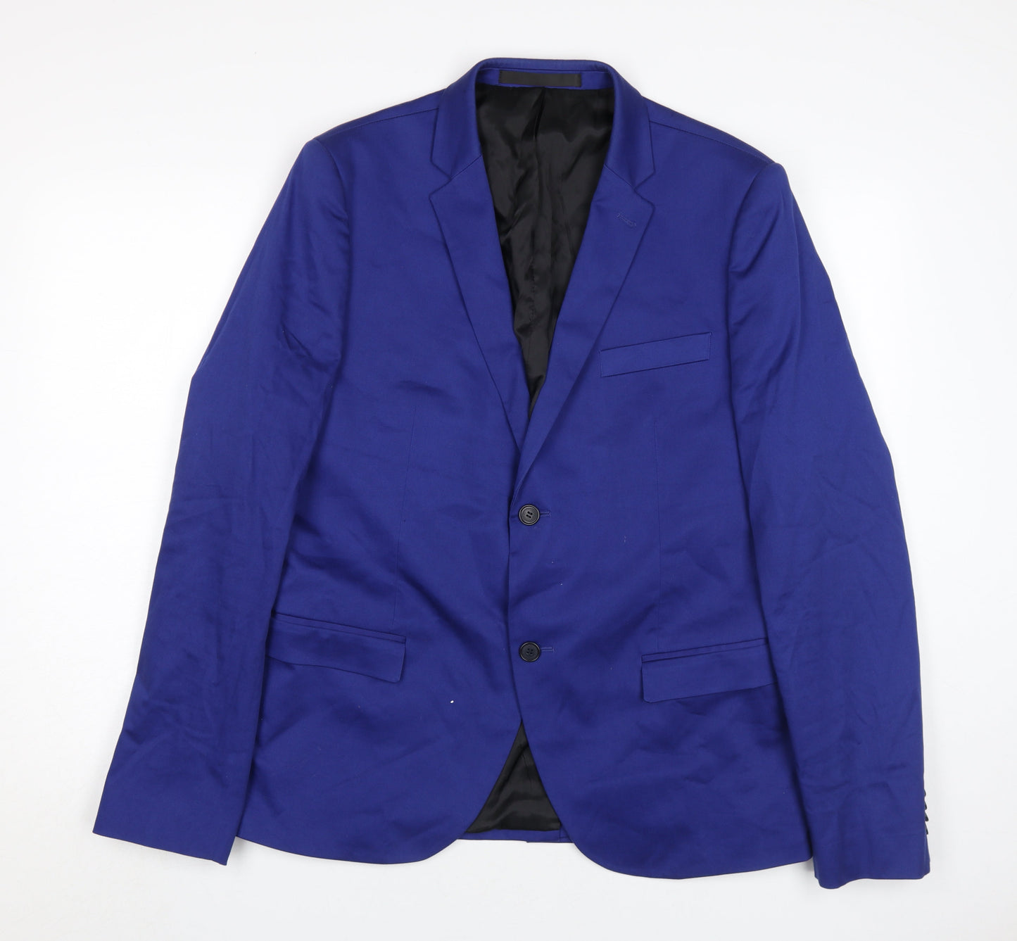 Mens UK Size 44 Topman Regular Blue Suit Jacket