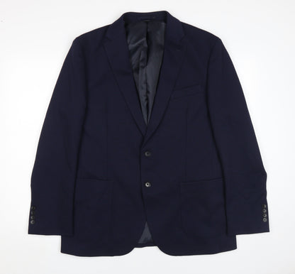 Mens UK Size 42 Marks and Spencer Regular Blue Suit Jacket