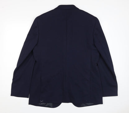 Mens UK Size 42 Marks and Spencer Regular Blue Suit Jacket