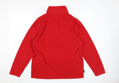 Granite Women's Red Fleece Pullover, XL, Lightweight Outdoor