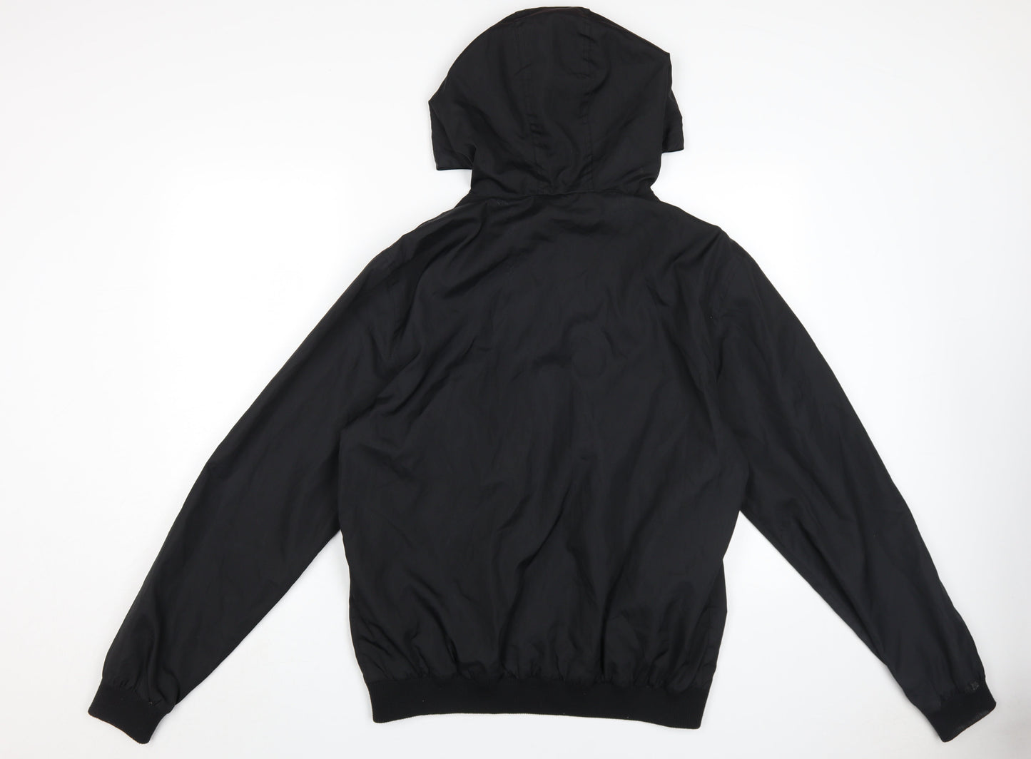 Mens UK Size L LFTMAN Black Windbreaker Coat
