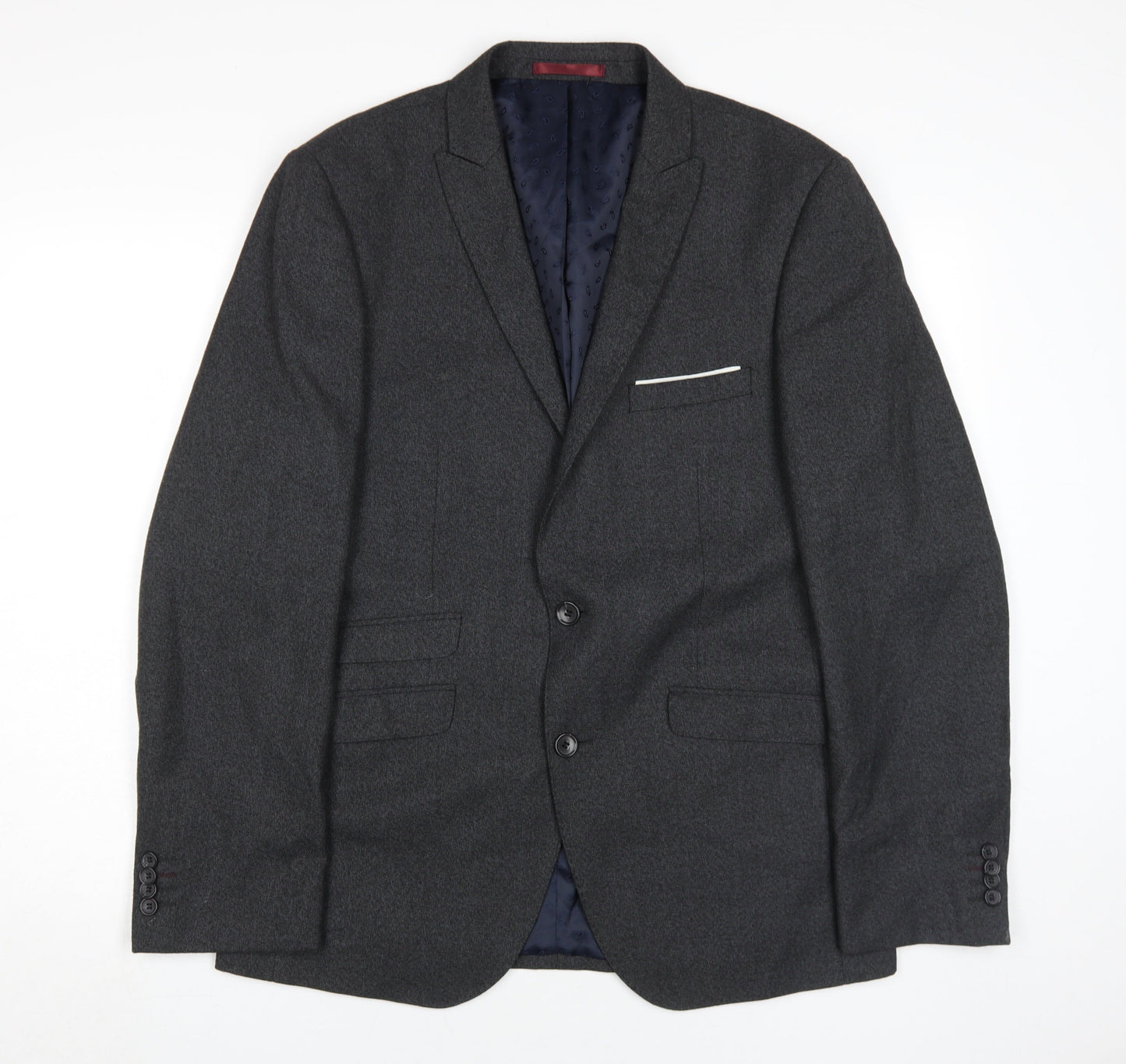Mens UK Size 40 Burton Regular Black Suit Jacket