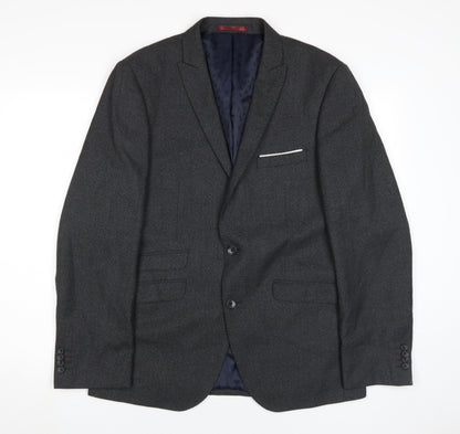 Mens UK Size 40 Burton Regular Black Suit Jacket