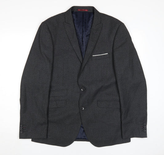 Mens UK Size 40 Burton Regular Black Suit Jacket