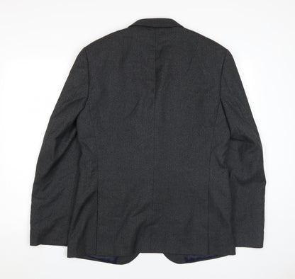 Mens UK Size 40 Burton Regular Black Suit Jacket