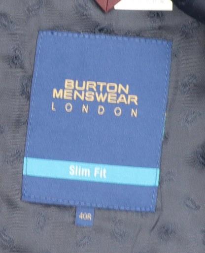 Mens UK Size 40 Burton Regular Black Suit Jacket