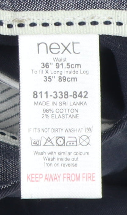 Next Men's Black Chino Trousers Size L