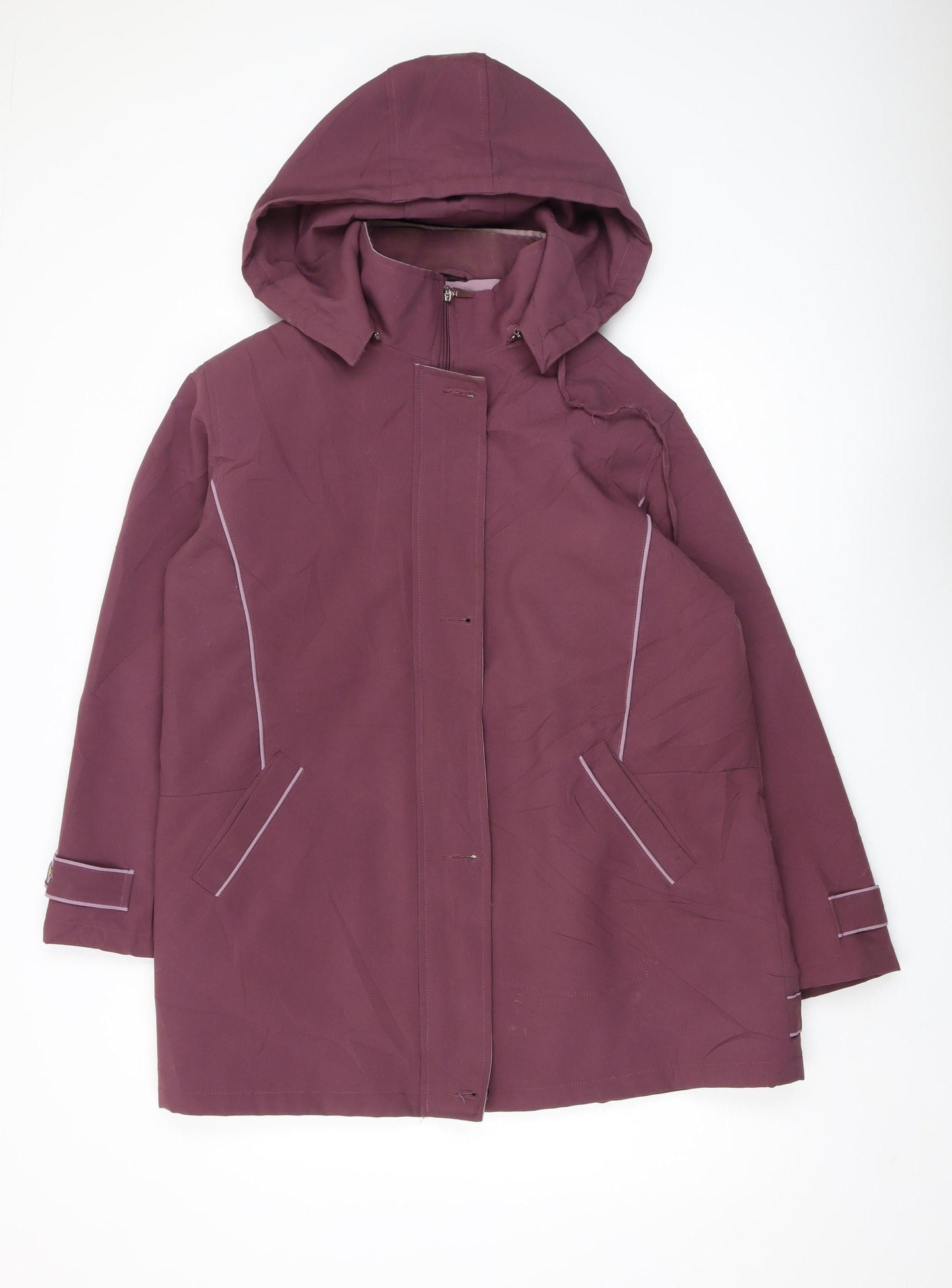 Womens UK Size 16 Finesse Purple Parka Coat