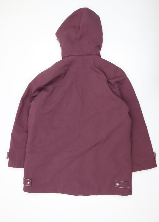 Womens UK Size 16 Finesse Purple Parka Coat