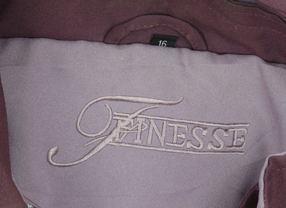 Womens UK Size 16 Finesse Purple Parka Coat