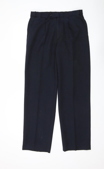 Taylor & Wright Men's Black Dress Trousers, Size 32