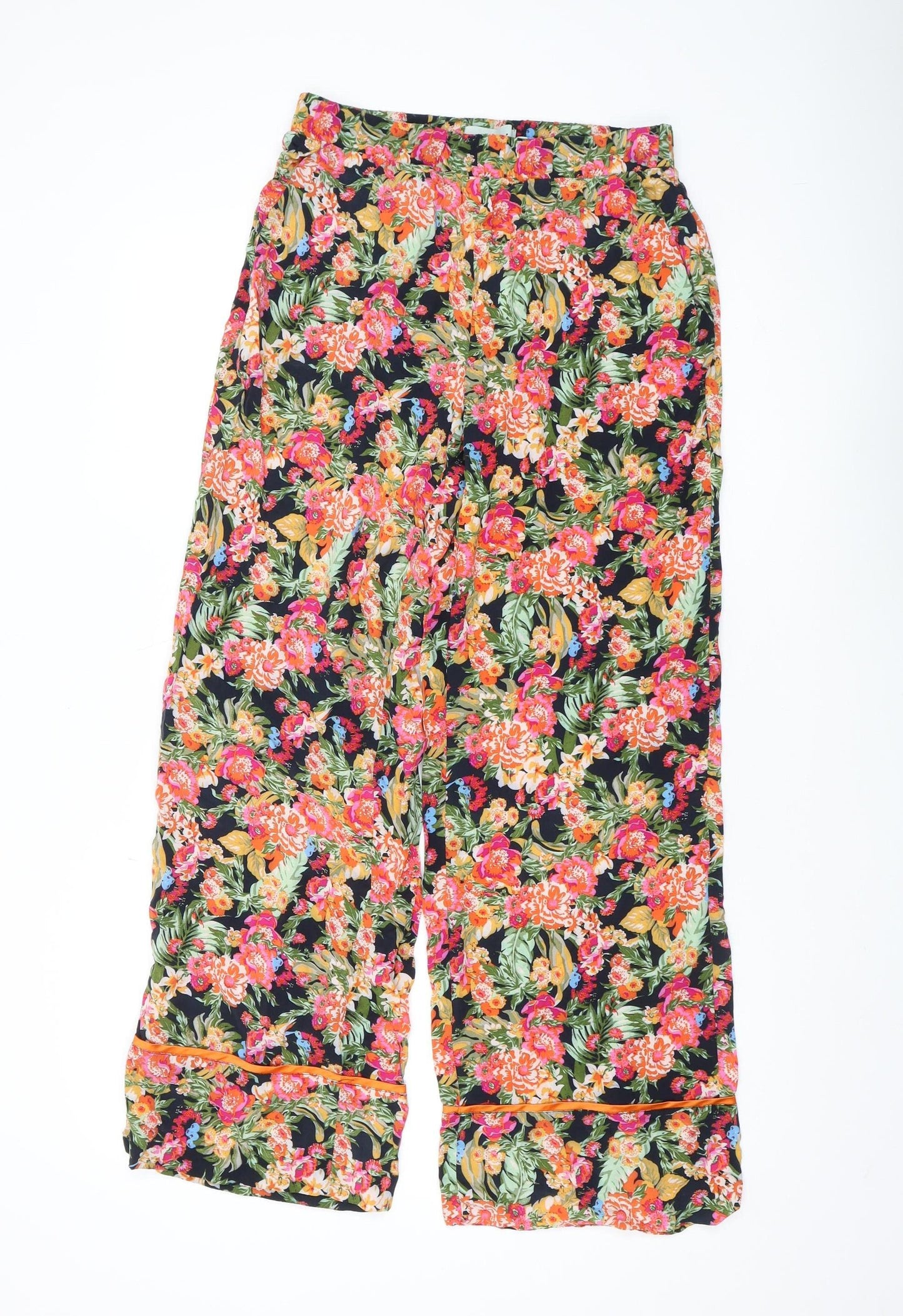 Moves Women's Multicoloured Wide-Leg Trousers - Size 10