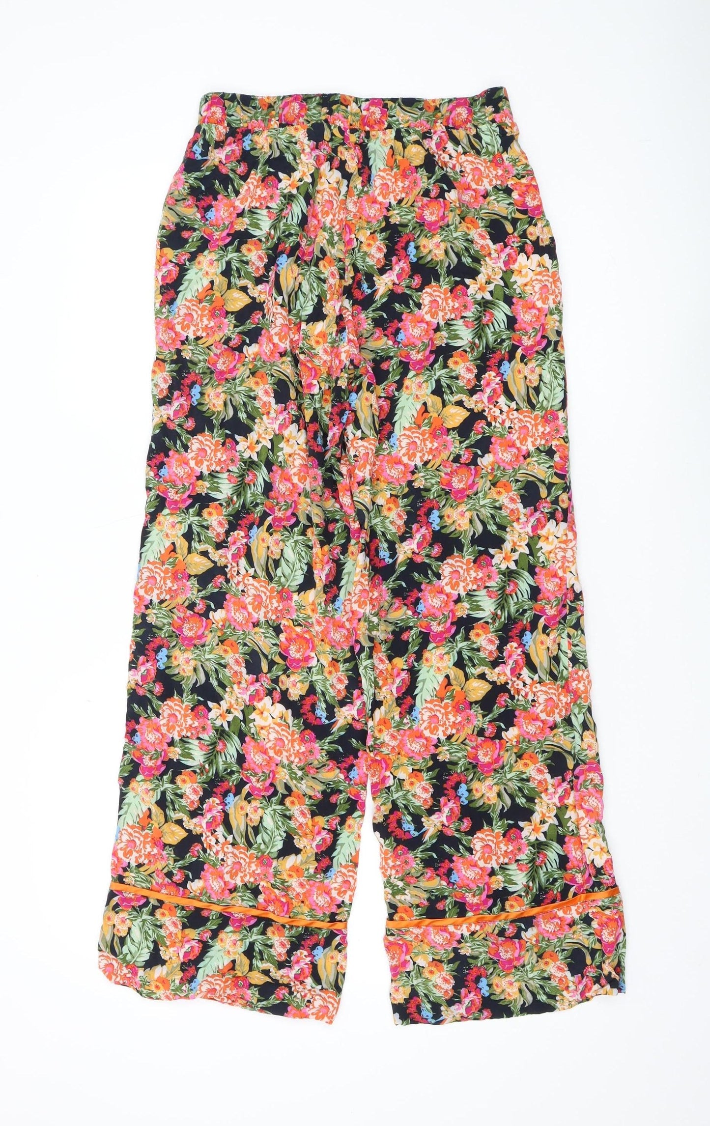 Moves Women's Multicoloured Wide-Leg Trousers - Size 10