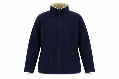 Mens UK Size S ROAD MAP Blue Fleece Jacket