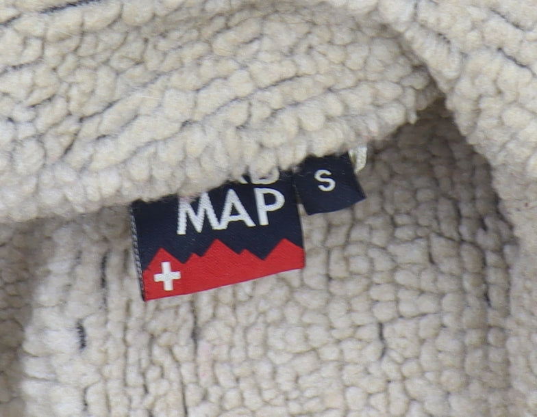 Mens UK Size S ROAD MAP Blue Fleece Jacket