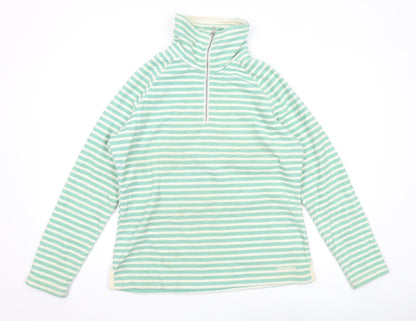 Craghoppers Women's Green Striped Pullover Sweatshirt Size 14