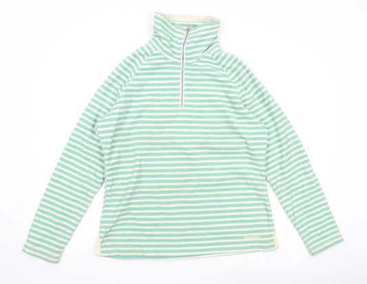 Craghoppers Women's Green Striped Pullover Sweatshirt Size 14