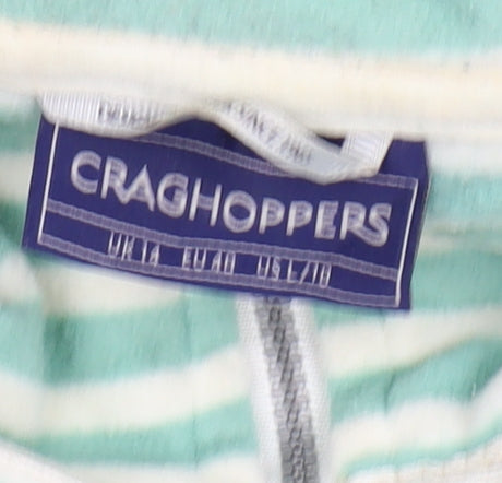 Craghoppers Women's Green Striped Pullover Sweatshirt Size 14