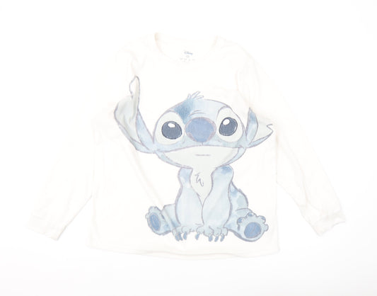 Womens UK Size S Disney White Pullover Sweatshirt