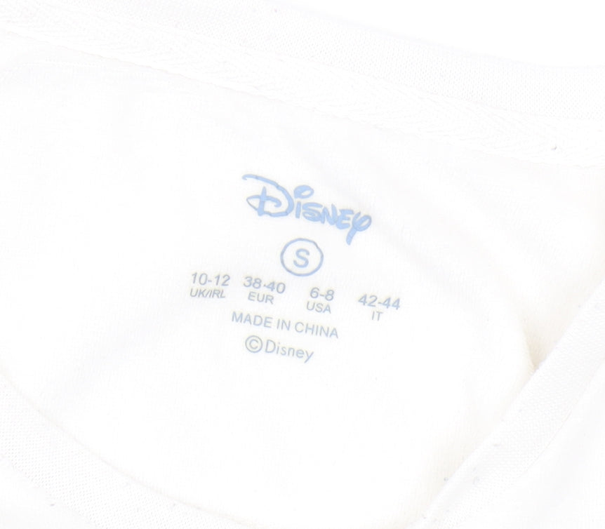 Womens UK Size S Disney White Pullover Sweatshirt