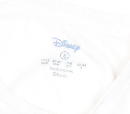 Womens UK Size S Disney White Pullover Sweatshirt