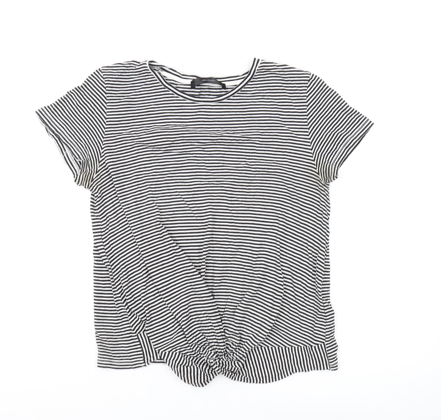 Womens UK Size L Hallhuber Black Basic T-Shirt