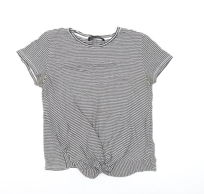 Womens UK Size L Hallhuber Black Basic T-Shirt