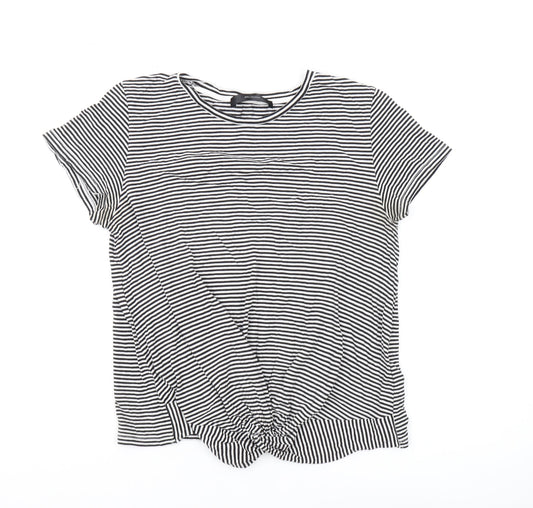 Womens UK Size L Hallhuber Black Basic T-Shirt