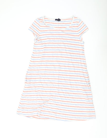 Gap Women's Multicoloured Striped T-Shirt Dress S