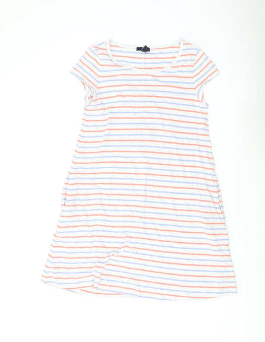 Gap Women's Multicoloured Striped T-Shirt Dress S